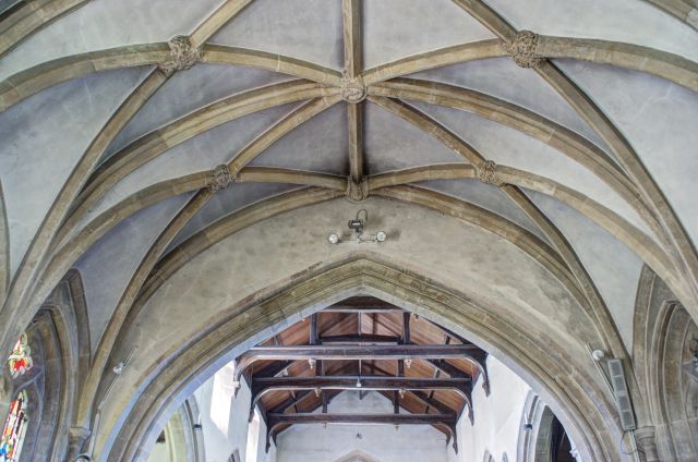 vaulted chancel ceiling