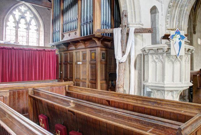 pulpit and organ