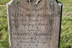 Ditchingham - Cemetery - Plummer, Ellen M. 1890, Rachel 1910