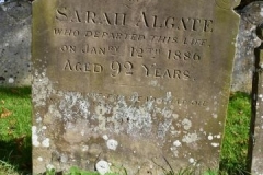 Ditchingham - St. Mary's Churchyard - Algate, Sarah 1886