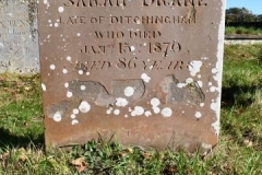 Ditchingham - St. Mary's Churchyard - Drane, Sarah 1870