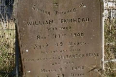 Ditchingham - St. Mary's Churchyard - Fairhead, William 1900; Reeve, Elizabeth 1892