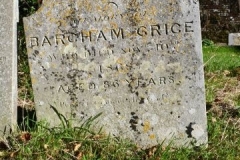 Ditchingham - St. Mary's Churchyard - Grice, Barcham 1868