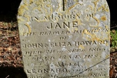 Ditchingham - St. Mary's Churchyard - Howard, Jane 1865, Leonard 1865