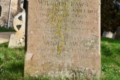 Ditchingham - St. Mary's Churchyard - Laws, William 1885, Ann 1899