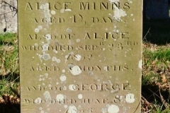 Ditchingham - St. Mary's Churchyard - Minns, Alice, Alice 1852, George 1853