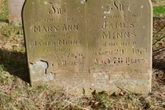 Ditchingham - St. Mary's Churchyard - Minns, Mary Ann 1870, James 1873