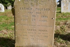 Ditchingham - St. Mary's Churchyard - Pulford, Esther 1906; Minns, Sarah 1911