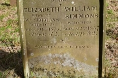 Ditchingham - St. Mary's Churchyard - Simmons, Elizabeth 1858, William 1857