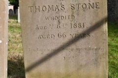 Ditchingham - St. Mary's Churchyard - Stone, Thomas 1881