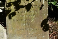 Ditchingham - St. Mary's Churchyard - Summons, Charlotte 1861