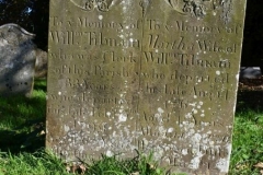 Ditchingham - St. Mary's Churchyard - Tibnam, Willm. 1799, Martha 1767