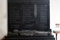 Ditchingham - St. Mary's Interior - Black Marble War Memorial (1)