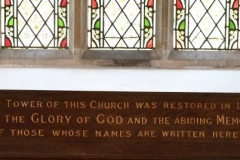 Ditchingham - St. Mary's Interior - Tower Restoration and Remembrance Panels 1931 (2)